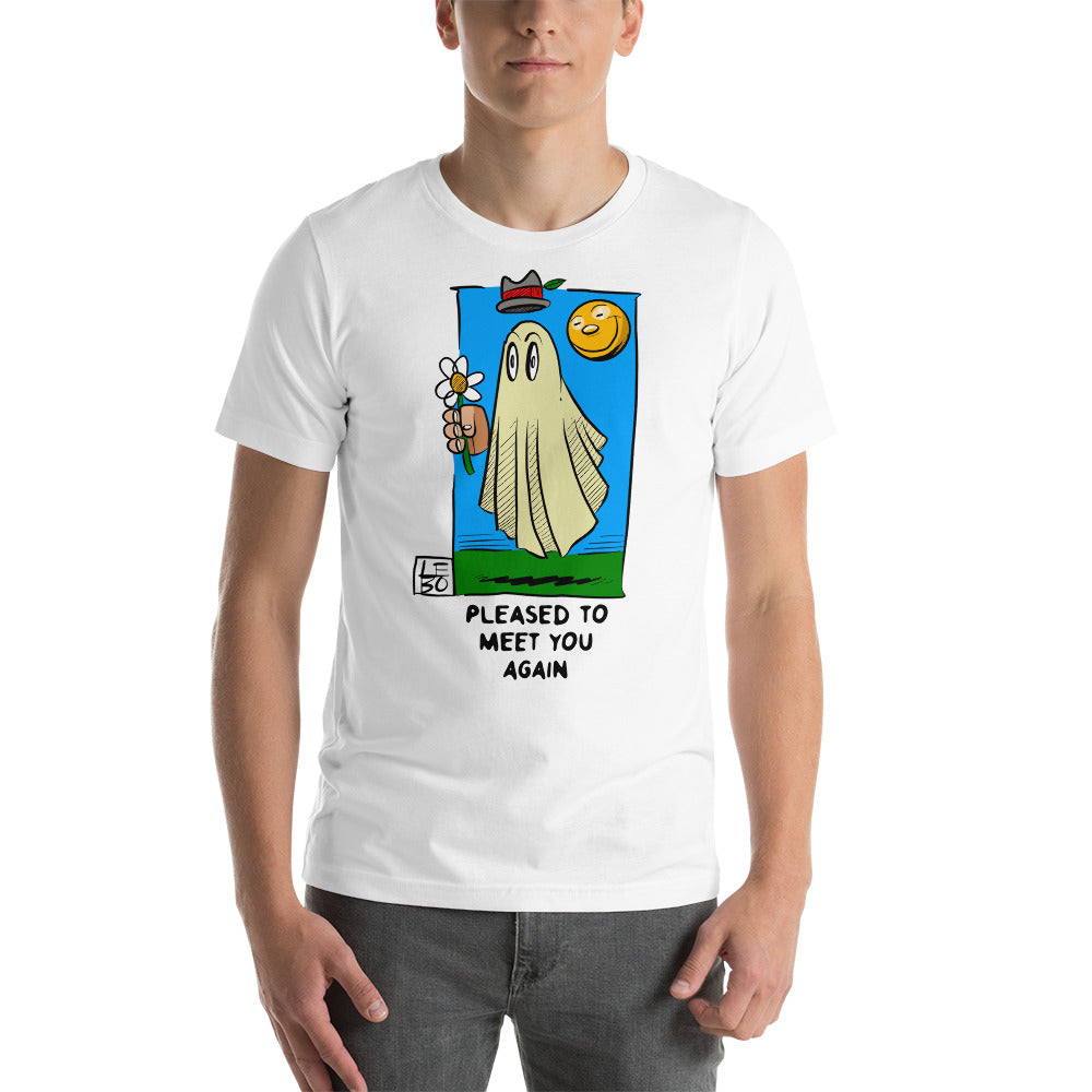Pleased to Meet You, AGAIN - Lebo Short Sleeve Unisex T-Shirt